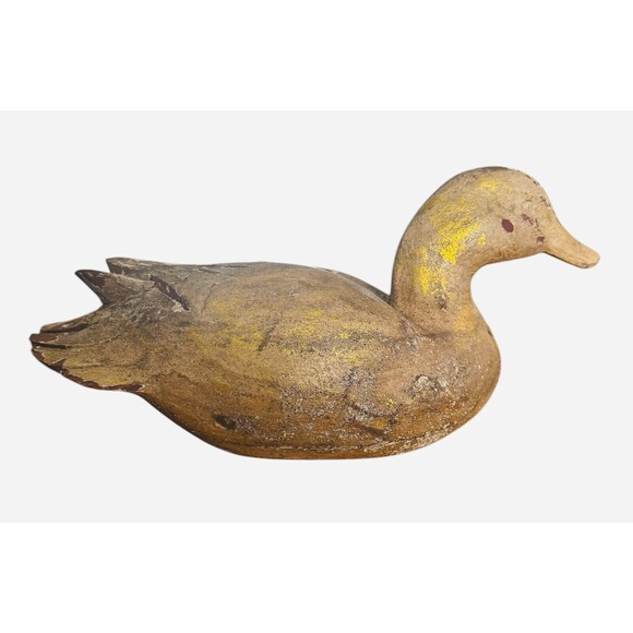 Vintage Hand Carved Wooden Duck Decoy - Picture 2 of 9